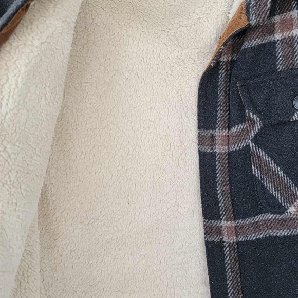 Jachs Men's Dark Plaid Shirt Jacket - Picture 4 of 12